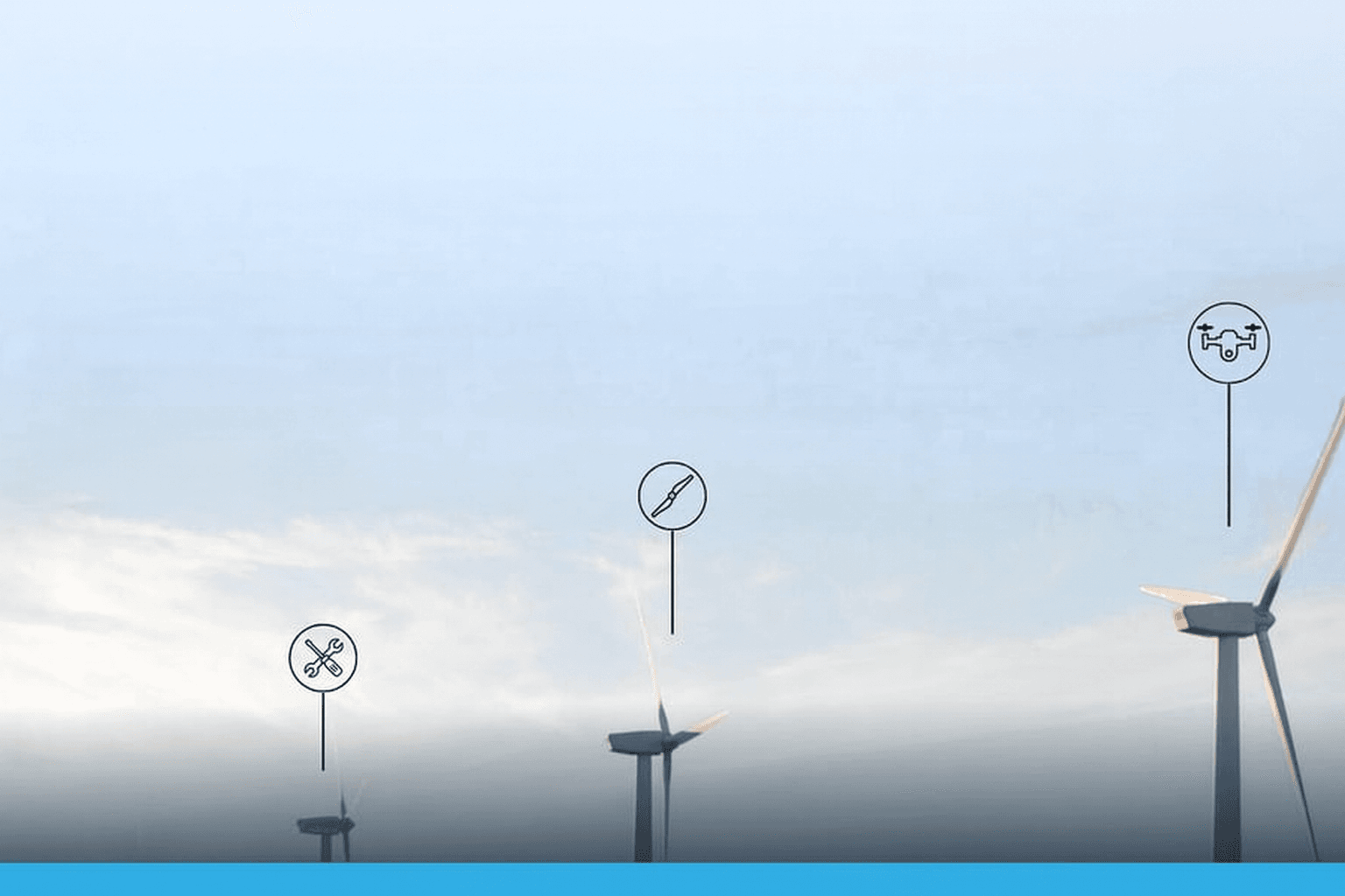 Wind turbines celebrating success